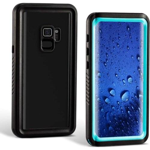 For Galaxy S9 Case Shock Dirt Snow Proof Protection With Touch ID For Samsung S9 Plus IP68 Waterproof Case Cover Skin Shell