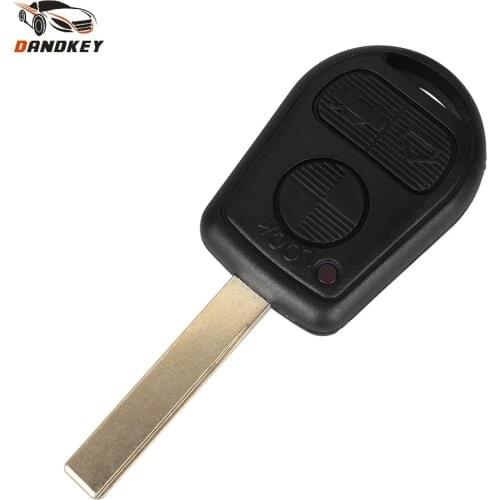 Dandkey 3 Buttons Remote Key Case Shell Replacement Cover Keyless For BMW M3 Z4 X5 E46 325i 325ci 325xi 330i 330ci Uncut Blade