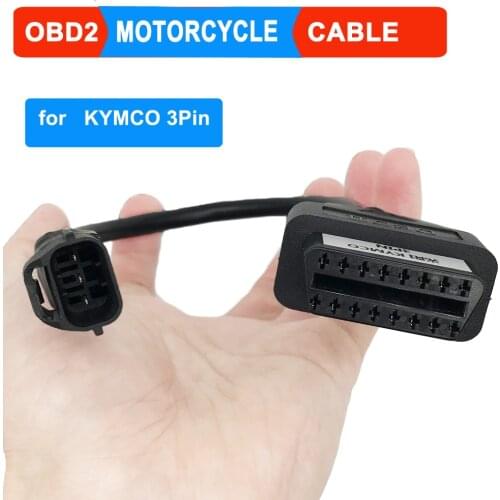 For KYMCO 3 PIN Motorcycle cable OBD OBD2 diagnostic cable