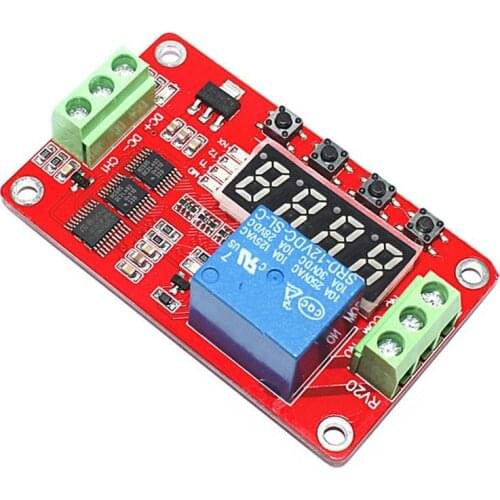 FRM01 DC 12V 1 Channel Multifunction Relay Module Loop Delay Timer Switch Self-Locking Timing Module