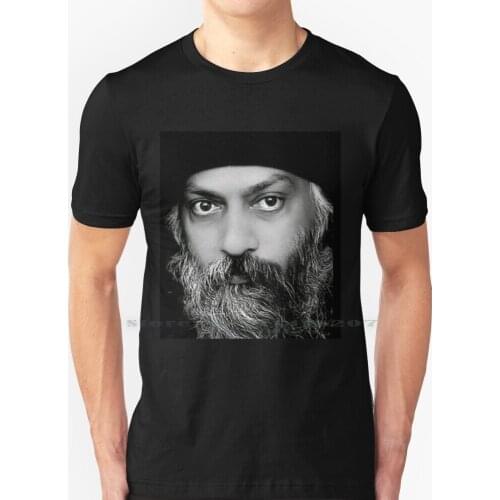 Bhagwan Shree Rajneesh T Shirt 100% Pure Cotton Bhagwan Bhagvan Bhagvaan Osho Shree Rajneesh Divine God Spiritual Hindu India