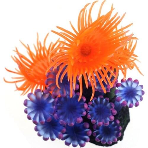 Simulation Aquarium Anemone Ornament Fish Tank Resin Sea Anemone Ornament Beautiful Coral Decoration