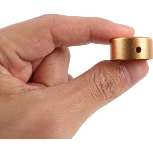 1 Pc Electric Guitar Pedal Nail Cap Shiny Guitar Effect of Head Aluminum and Screws Foot Switch Knob