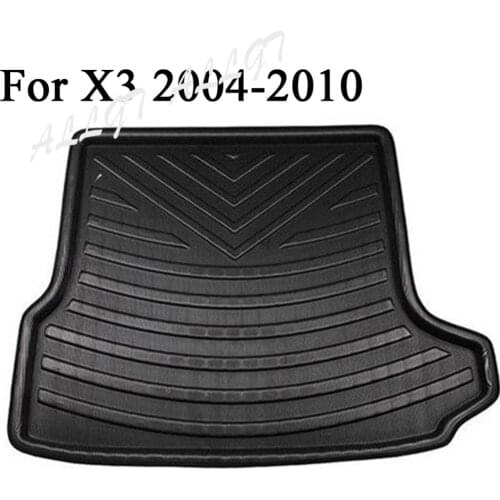 Cargo Liner Rear Trunk Floor Mat for BMW X3 (E83) 2004 2005 2006 2007 2008 2009 2010 Black