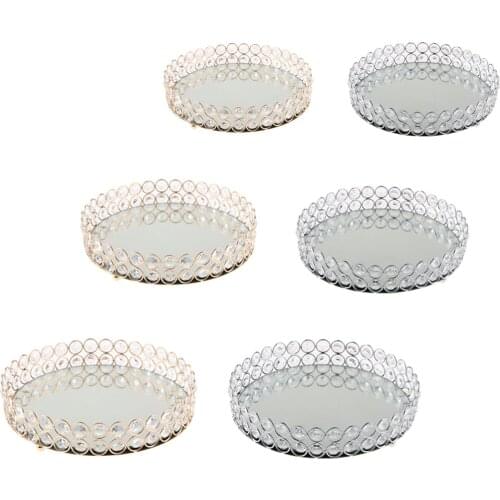 Creative Crystal Jewelry Holder Fruit Snack Dish Home Decoration