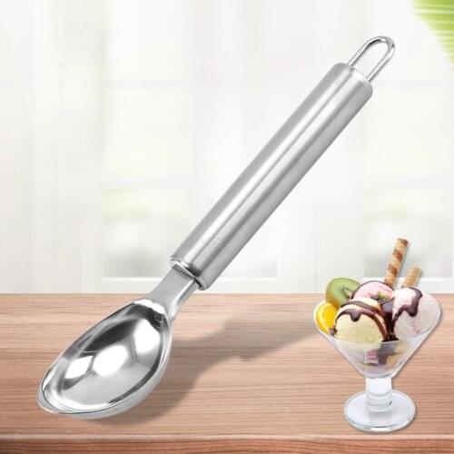 Ice Cream Scoop Round Handle Thickened Mash Potato Stainless Steel Kitchen Fruit Food Sorbet Spoon Creative Kitchen Gadgets
