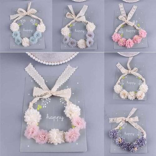 Sweet Baby Headband Flower Baby Girl Elastic Hairband Elastic Nylon Infant Turban Headbands Hairband For Girls Hair Accessories