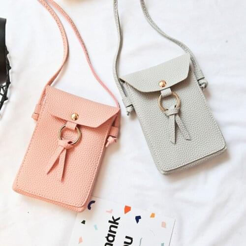 Cute Student Crossbody Bag For Women Coin Purse Female Messenger Phone Wallet Envelope Travel Small Square Simple Leather Daily