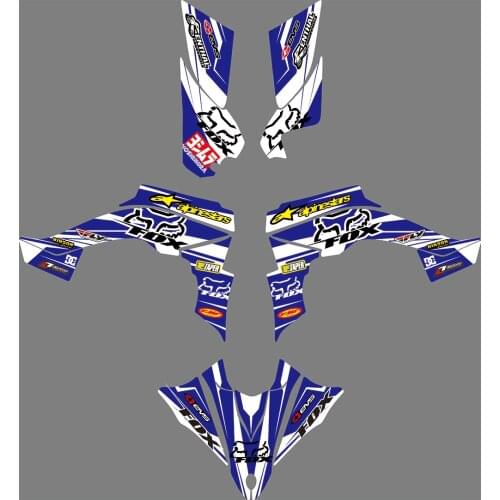 0916 Motorcycle Team Graphic & Backgrounds Decal Sticker Kits for Yamaha YFZ-R 450 2014 2015 2016 2017 2018