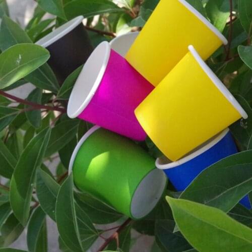 4oz Disposable paper Cups 100ml many different colors to choose DIY paper work
