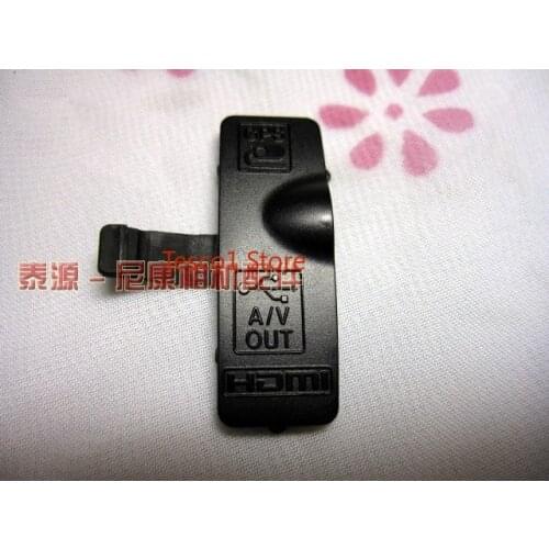 Original camera parts For Nikon D5000 data line slot cover USB leather cover