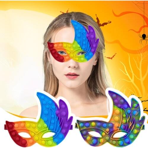 Simple Large Adult Masks Sensory Autism Special Need Stress Reliever Push Bubble Fidget Toys Party Decorations And Holiday Gifts