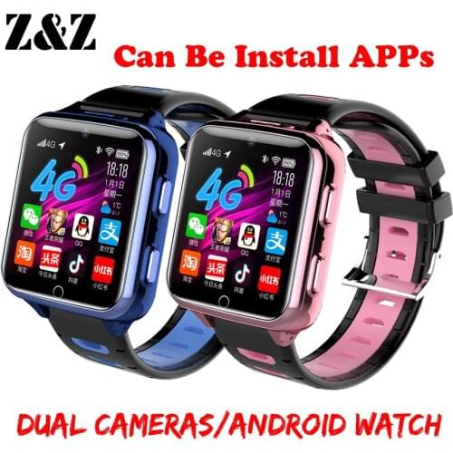 Smart 4G Remote Dual Camera GPS WIFI Tracer Kid Student Adult Heart Rate Wristwatch Voice Monitor Android Music Game Phone Watch