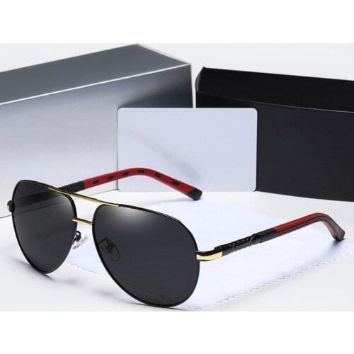 2021 Brand Pilot Style Aluminum Sunglasses Polarized UV400 Anti Glare Mirror Male Sun Glasses Women For Men Oculos De Sol 8725