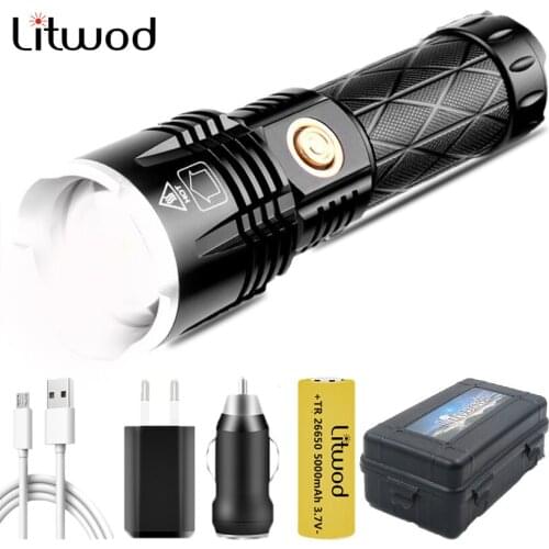 XHP90.2 Led Flashlight Rechargeable Powerbank 18650 26650 Battery Torch Aluminum Zoomable Waterproof Lantern High Quality 4-core