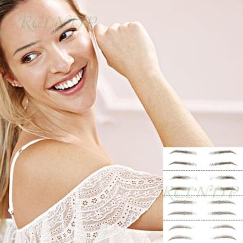 Eyebrow Tattoo Sticker 3D Fake False Eyebrows Long Lasting Super Waterproof Makeup Eye Brow Stickers Cosmetics 4 Styles 02