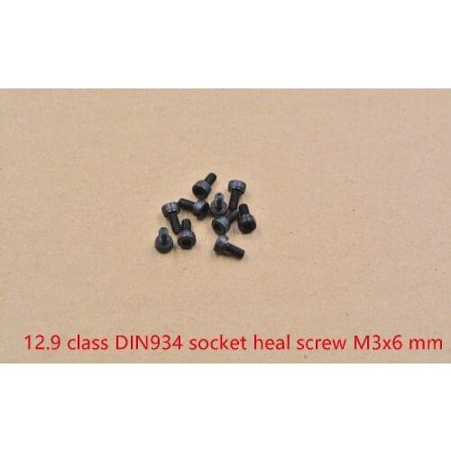 High strength alloy steel screw DIN912 M3x6 screw 12.9 class socket heal screw hexagon socket head cap screw 10pcs