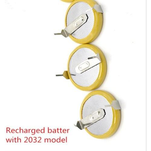 Wilongda Car key Recharged battery LIR2032 model 180 angle 3.6v for BMW car key for bmw key battery recharge