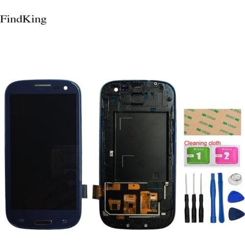 LCD Display With Frame For SAMSUNG Galaxy S3 i9300 Touch Screen Digitizer For SAMSUNG S3 i9300 lcd Assembly Repair Parts Tools