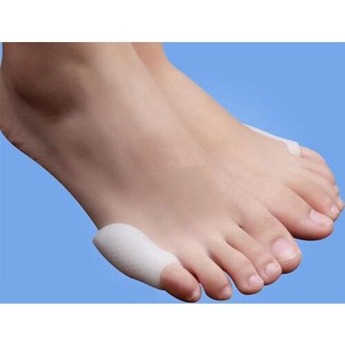 Kapmore Bunion Pads Silicone Soft 1 Pair Protective Pinky Toe Separators Finger Toe Bunionette Corrector Foot Care Tool