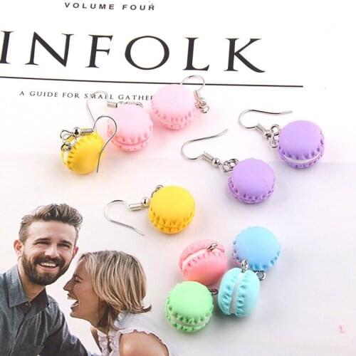 10pcs/lot 3D Mini Dessert Macarons Resin Charms Pendants Colorful Hamburger Charms Fit DIY Earring Finding Jewelry Accessories