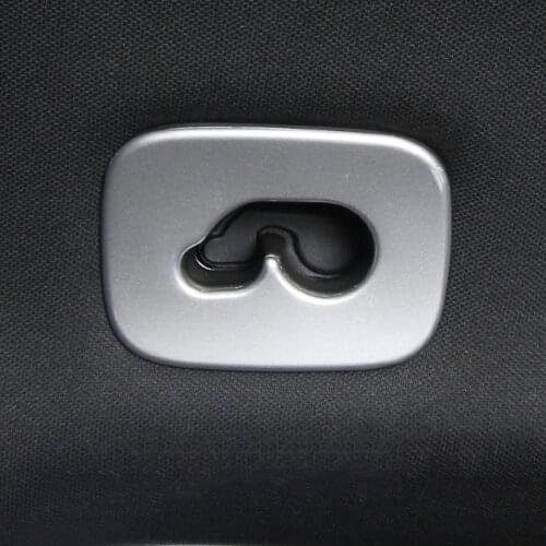 Car Styling Rear Hook Frame Decoration Sticker Trim For Porsche Cayenne 2018-19 Carbon Fiber Color Modified Accessories