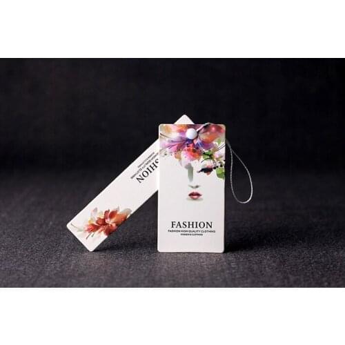 Free shipping custom logo name brand garment baby clothing/jeans/hairs paper price tags, personality design hang tag UPH10