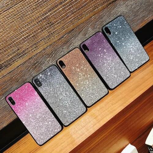 Flip Gradient glitter Bling Case For Huawei Honor 9A 9X 9i 8X 8S 10 20i 20 30 Pro Lite Play X10 V30 30S Play3 Pro Cover Case
