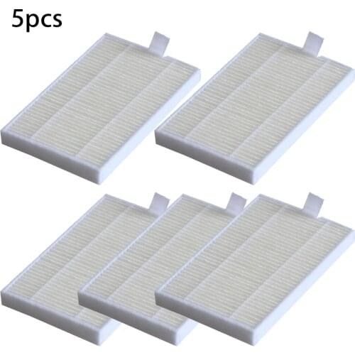 5pcs Robot Vacuum Cleaner Filter For ABIR X6 X5 X8 Household Vacuum Cleaner Parts Block Pollen Dirtdustpet Dander Fliter