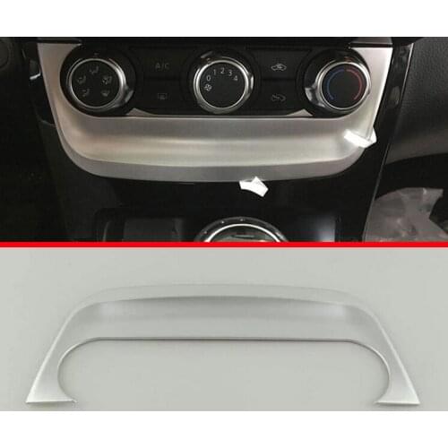 ABS Pearl Chrome Air-condition Switch Around Cover Trim For Nissan Sentra 2016 2017
