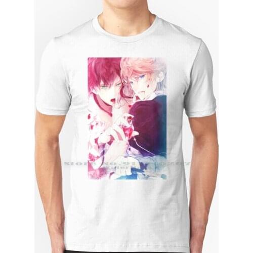 Ayato And Shu Pose T Shirt 100% Pure Cotton Diabolik Lovers Dialovers Ayato Sakamaki Shu Sakamaki Otome Rejet Ps Vita Game