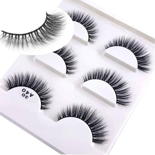 HBZGTLAD 3 pairs natural false eyelashes fake lashes long makeup 3d mink lashes eyelash extension mink eyelashes for beauty