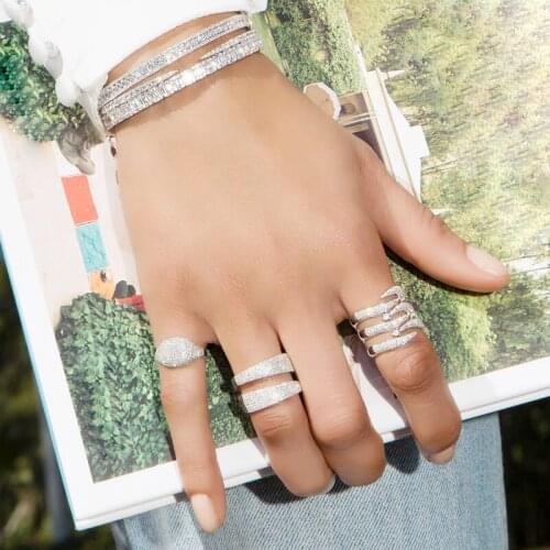 JYZSHINY Cocktail Rings