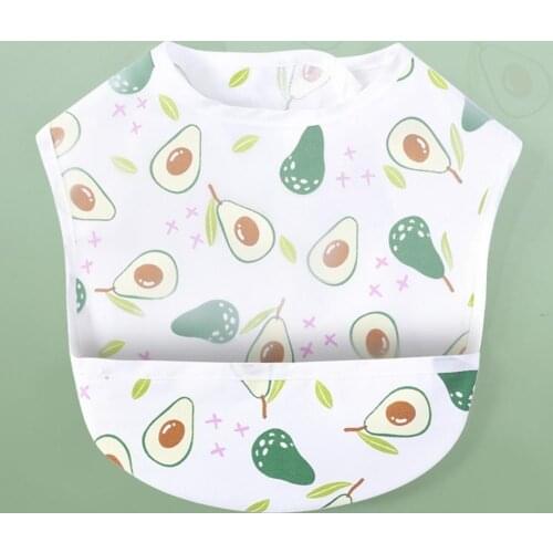 Feeding Bib Baby Adjustable Neckline Waterproof Soft Feeding Bib Food Catcher Eating Apron Kids Accessories
