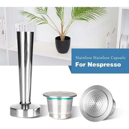 Upgraded Stainless Steel For Nespresso Coffee Filters Coffee Capsule Pod Tamper For Espresso Reusable Refillable Baskets VipLink
