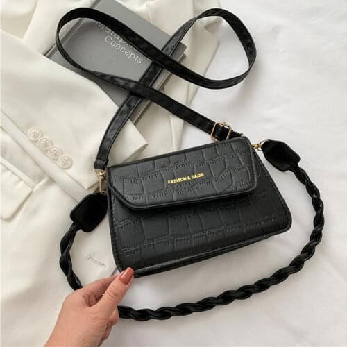 Fashion Solid Color Small Handbags For Women Designer Trending Simple Female Crossbody Bag Summer Square One Shoulder Bag
