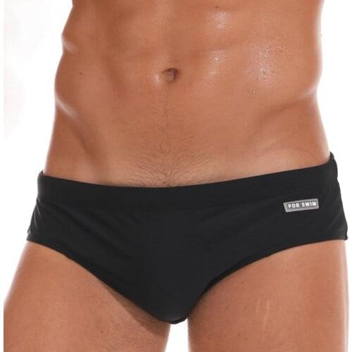 Mens Speedo Solid Color Triangular Swimming Trunks Fashion Spa Shorts Sexy Low Waist Race Swimming Wholesale