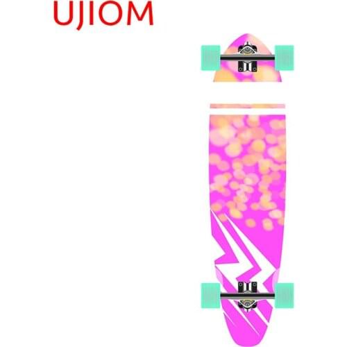 UJIOM Wall Stickers Longboard Hot Pink Sticker Room Decoration Accessories Wallpaper Waterproof Home Decor Door Window Art Decal