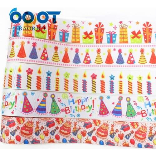 OOOT BAORJCT I-19713-21,38mm,10yards Christmas series Cartoon grosgrain ribbons,bow cap accessories and decorations,DIY material