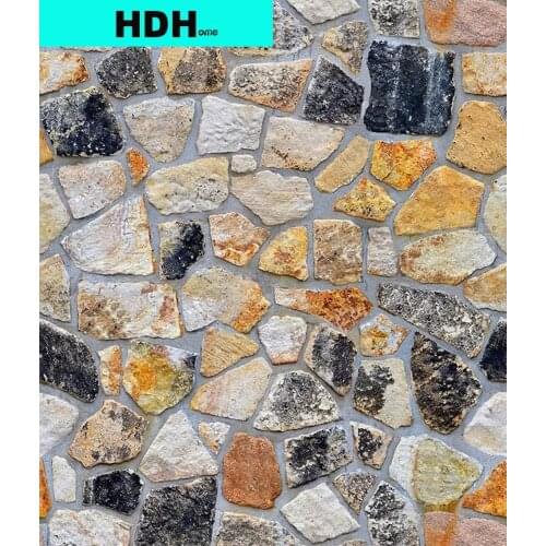 Self-Adhesive Stone Wallpaper Brick Contact Paper Fireplace Kitchen Backsplash Peel and Stick Wall Door Counter Top Liners