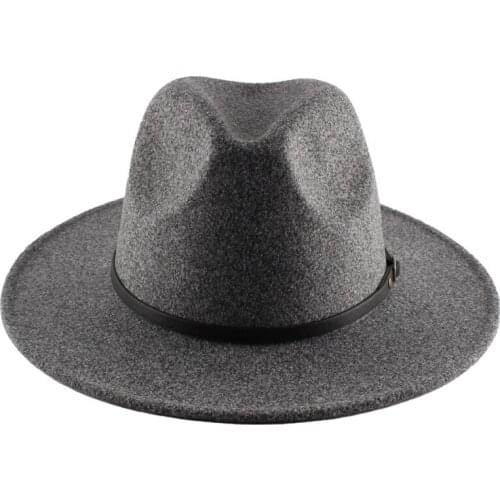 2021 high-grade felt material top hat fedora hat unisex hat cross-border European and American fashion hat male jazz hat wholesa
