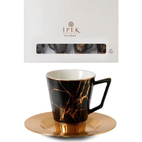 Silk Porcelain Coffee Cups And Saucers