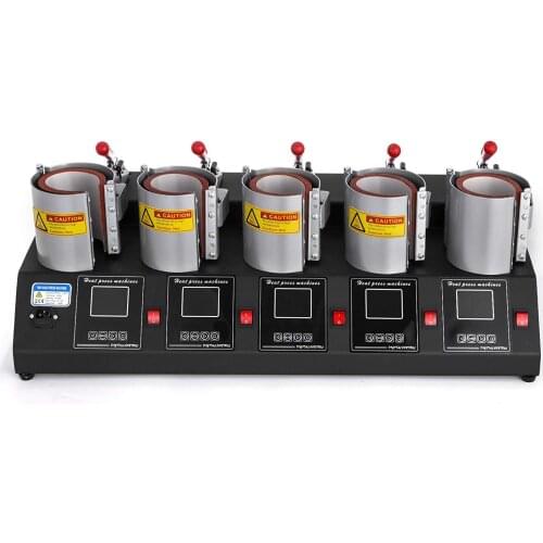 Heat transfer machine equipment Five-in-one baking cup machine 5-hole baking cup machine Multifunction baking cup machine Cup pr