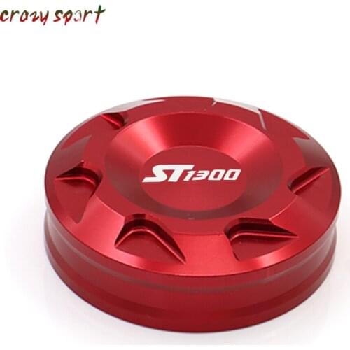 Rear Brake Fluid Reservoir Cover Cap For HONDA ST1300 2003-2010 ST 1300 2009 Motorcycle Accessories With Logo