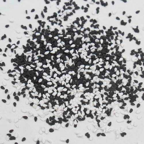 100g/lot Sesame Slices Polymer Clay Gingili Hot Soft Clay Food Sprinkles for DIY Crafts Making Toys Filling Accessories