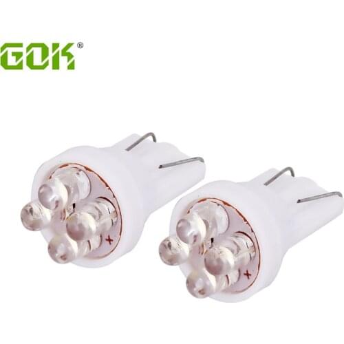 500pcs/lot Car led White T10 LED Bulb 4led T10 194 168 158 W5W T10 4 LED Car Side Wedge Light Lamp Bulb for Car Light Source