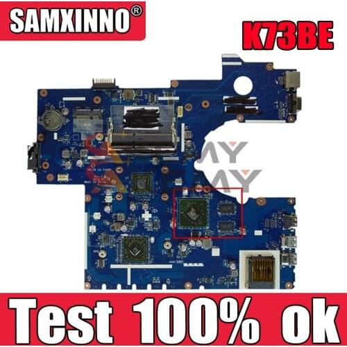 Akemy VRL70 LA-7326P REV:1.0 Laptop motherboard for ASUS K73BE Test original mainboard