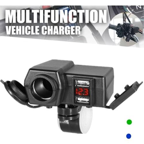 Motorcycle Cigarette Lighter Accessories Socket Power 5V 4.2A Dual USB Charger 12V-24V for Motorcycle Harley Davidson 3 Colors