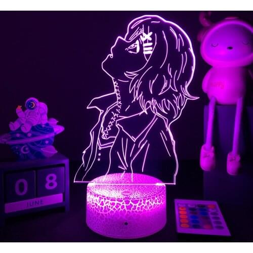 Anime Tokyo Ghoul 3d LED Lamp for Home Decoration Nightlight Cool Birthday Gift Acrylic Led Night Light Tokyo Ghoul