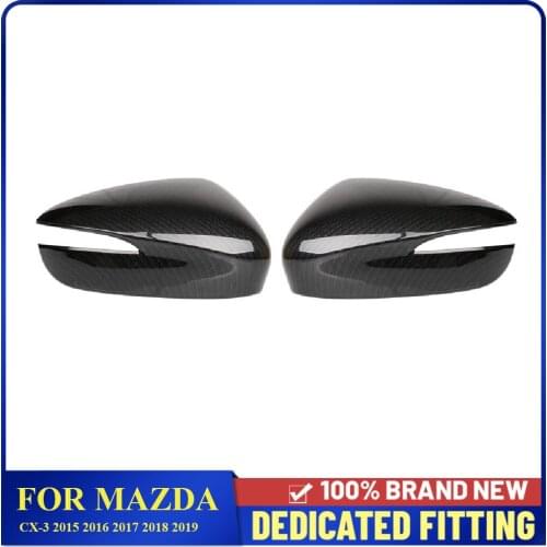 Car Accessories Side Door Rearview Mirror Cover Frame Protector For Mazda CX-3 CX3 2015 2016 2017 2018 2019
